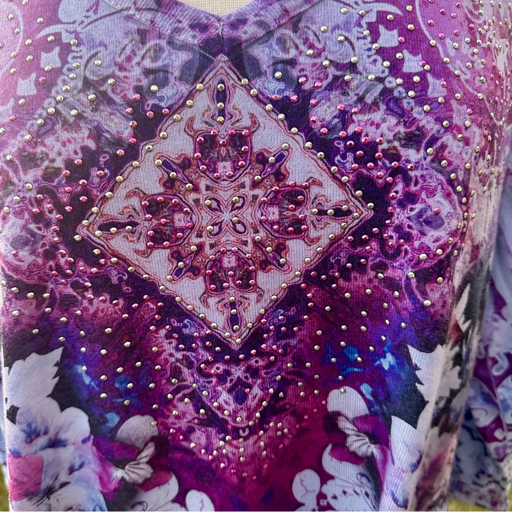 Live and Let Live Purple Tunic Top - Picture 12 of 16